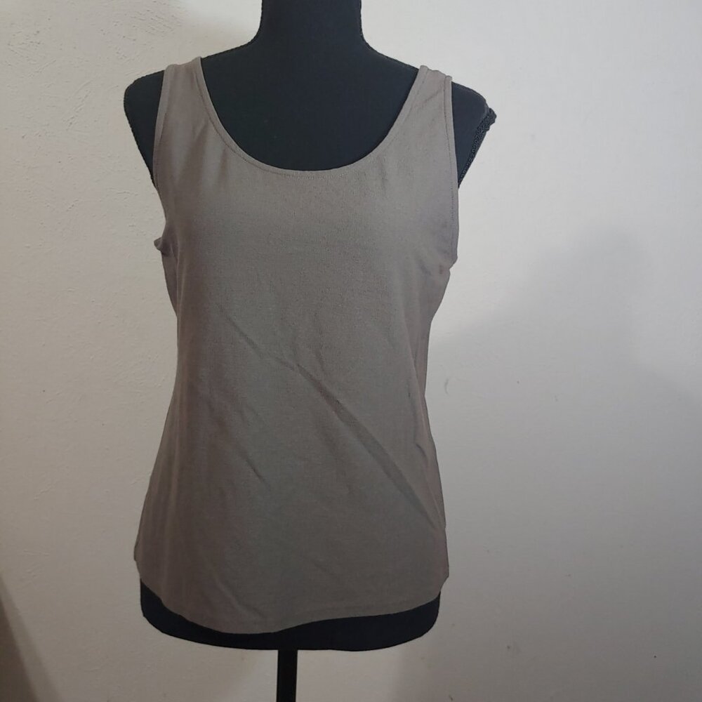 Eileen Fisher  Shell Sleeveless Blouse  Tank Top Women Petite Medium